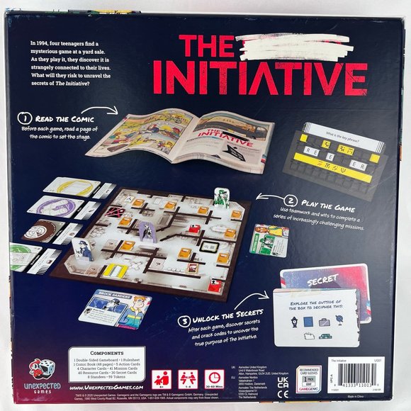 The Initiative Board Game Unexpected Games New Open Box Complete Sleeved - Picture 2 of 16